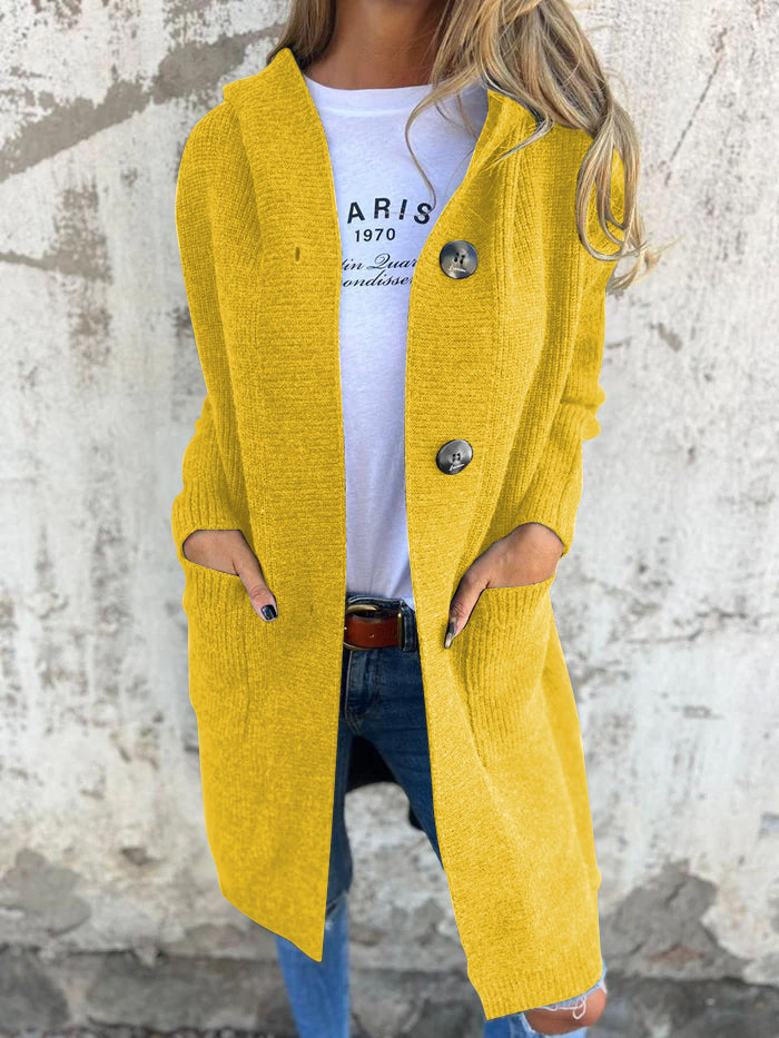 LAYLAH | Elegant Lång Stickad Kofta