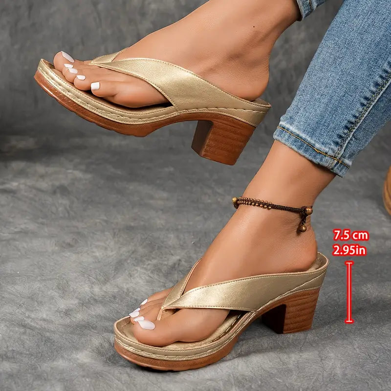 ANIA™ | Ultrabekväma sandaler med tjock klack