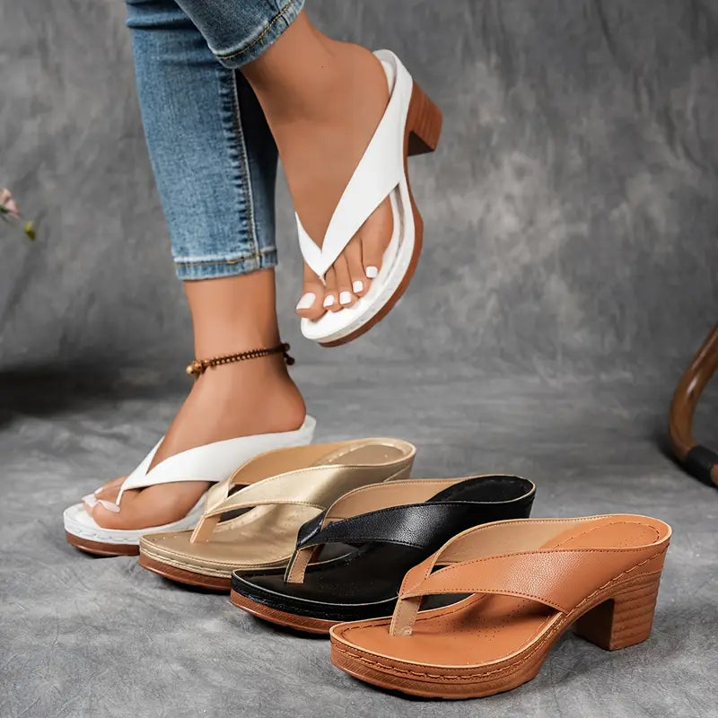 ANIA™ | Ultrabekväma sandaler med tjock klack