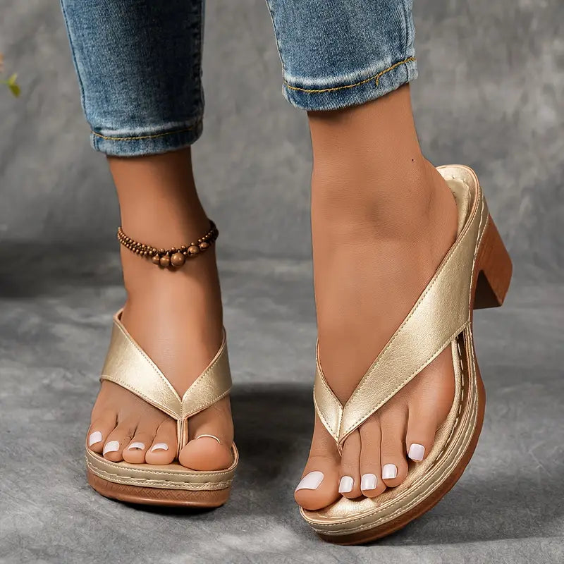 ANIA™ | Ultrabekväma sandaler med tjock klack