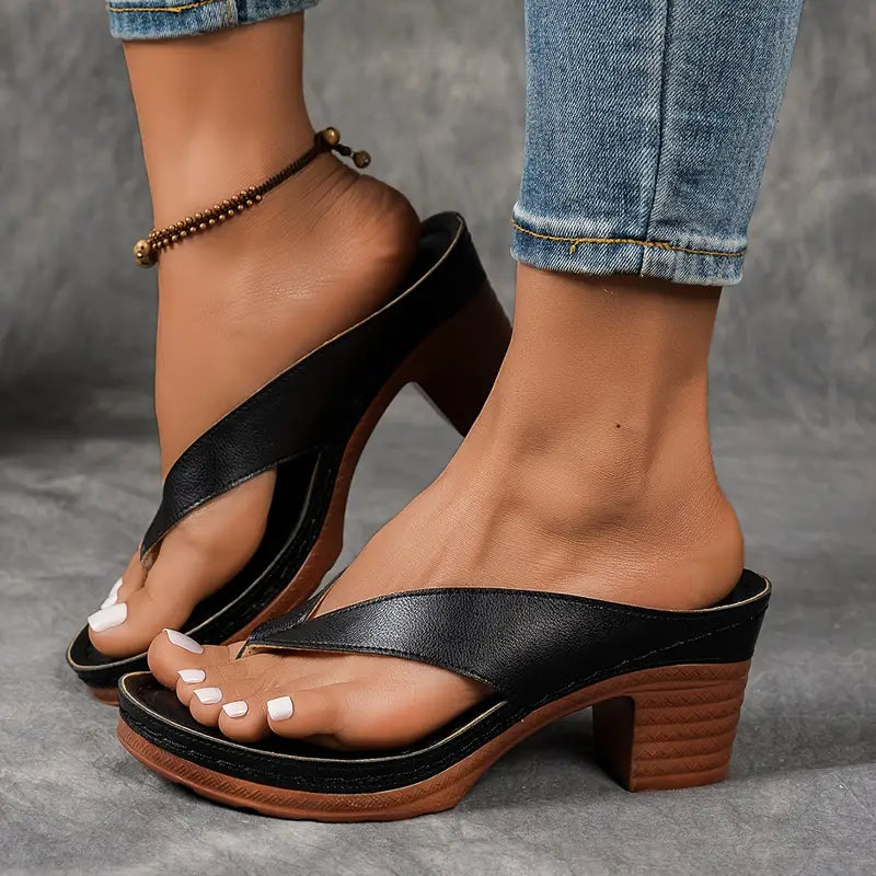 ANIA™ | Ultrabekväma sandaler med tjock klack