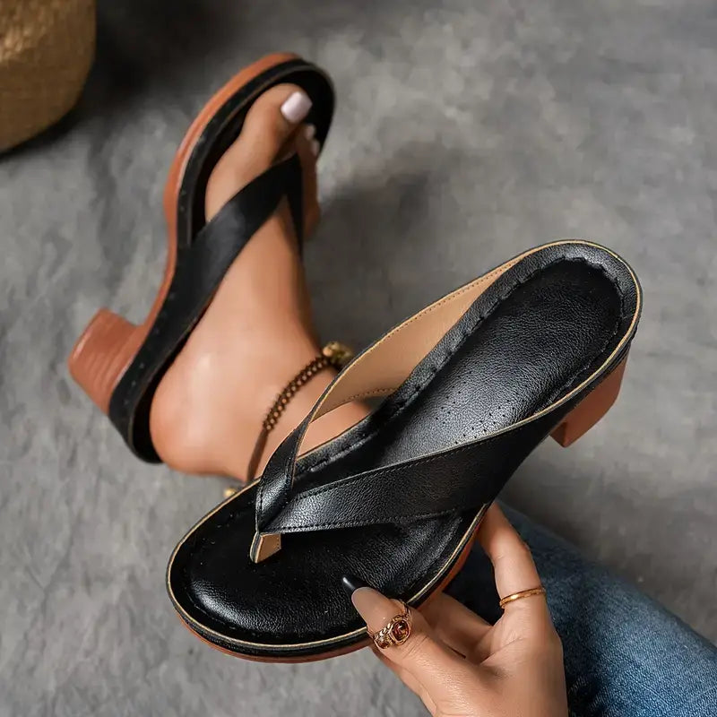 ANIA™ | Ultrabekväma sandaler med tjock klack