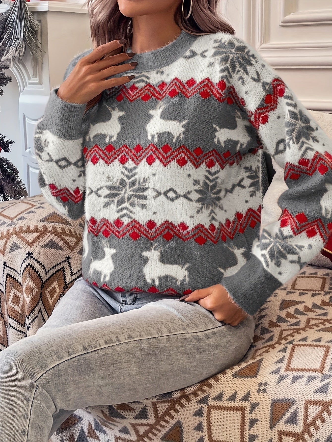 AHLINA™ | Vintertröja med Crewneck