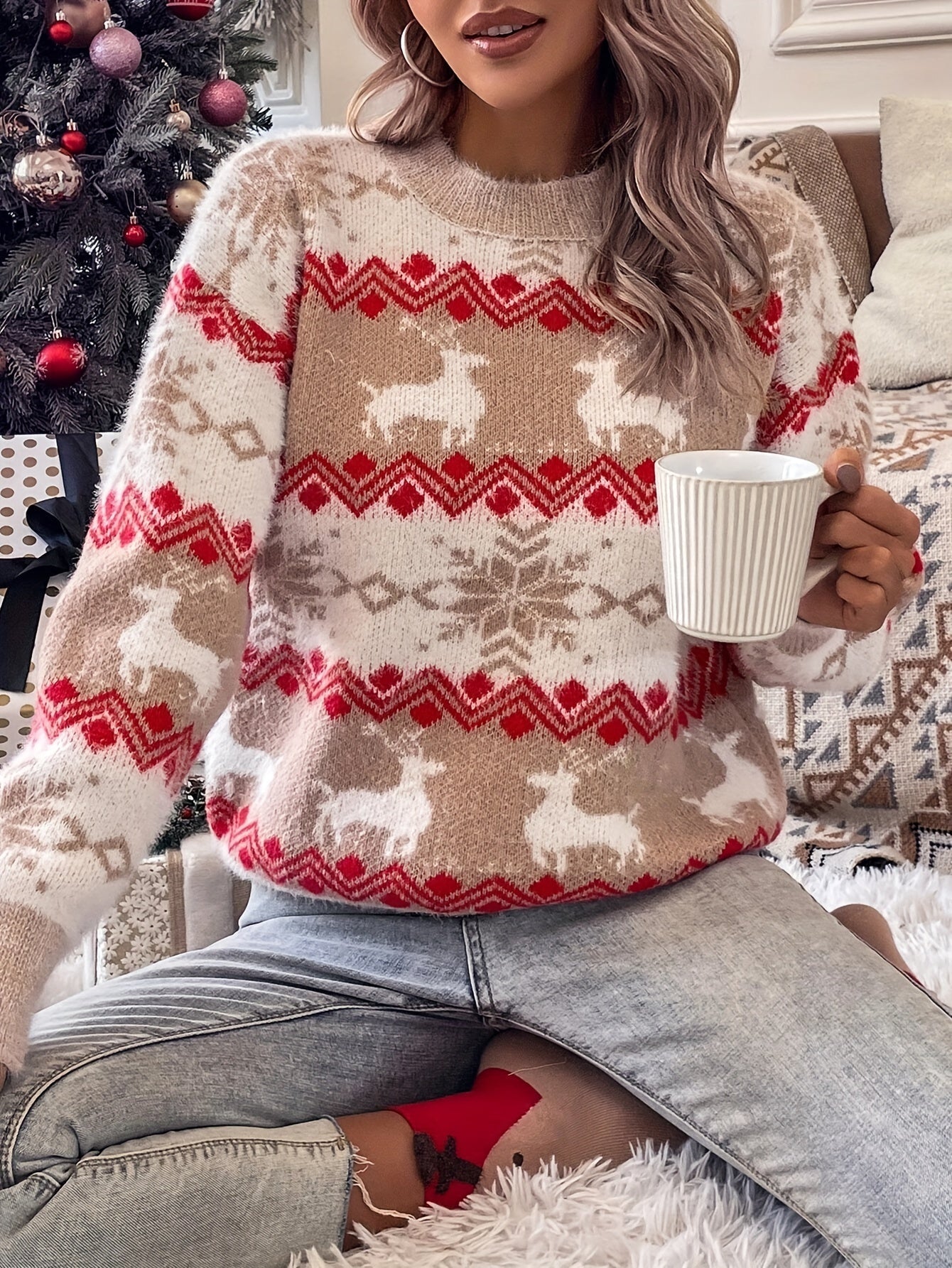 AHLINA™ | Vintertröja med Crewneck