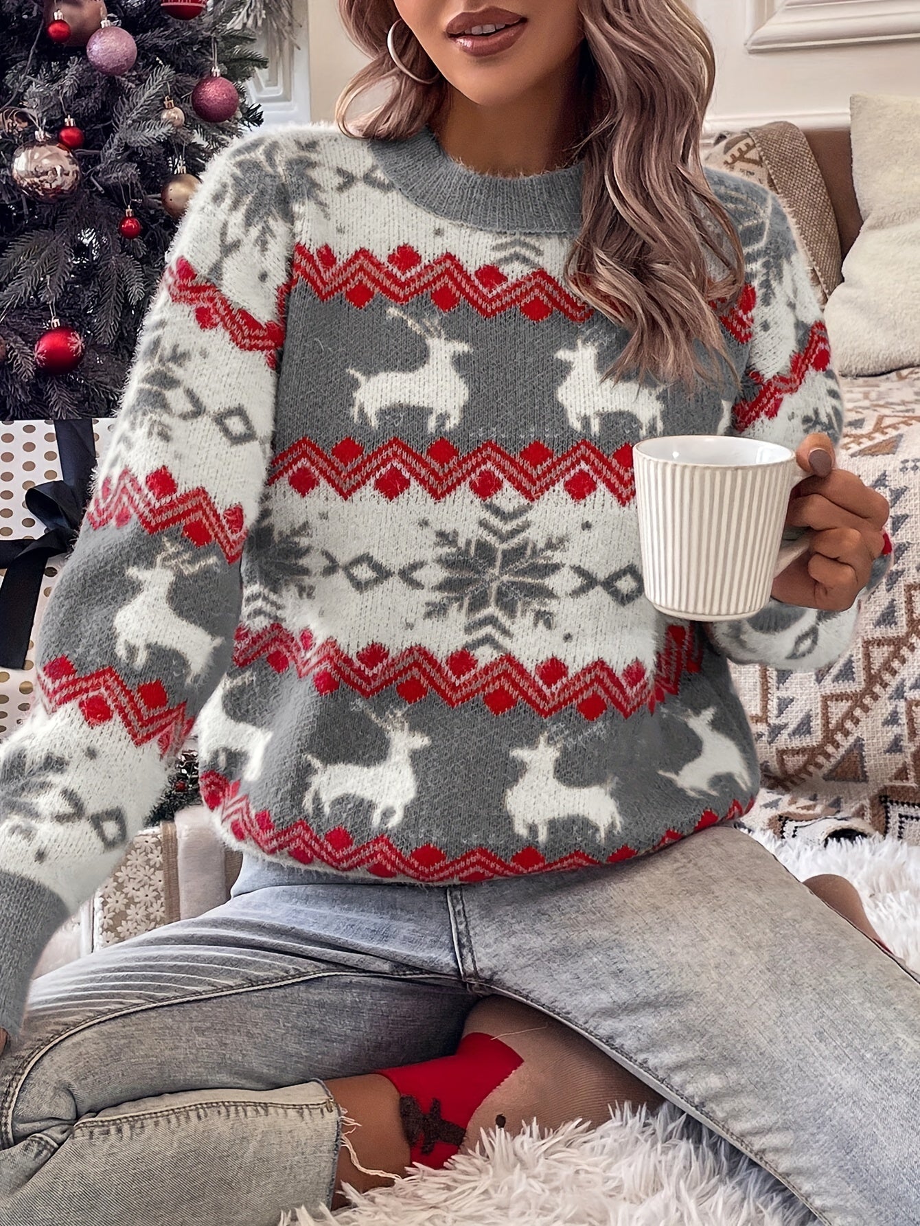 AHLINA™ | Vintertröja med Crewneck