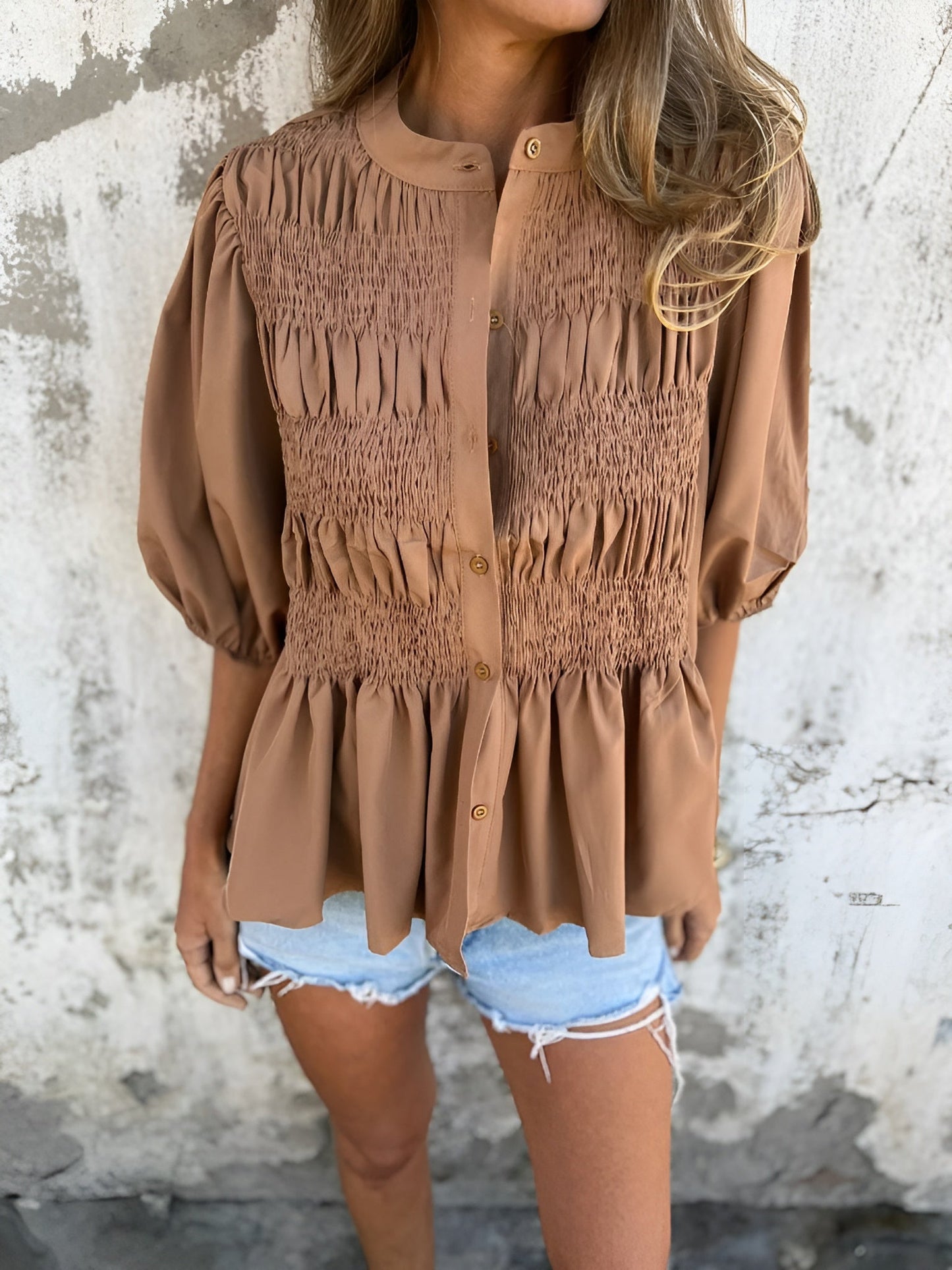 ANAVLIS™ | Plisserad Blus
