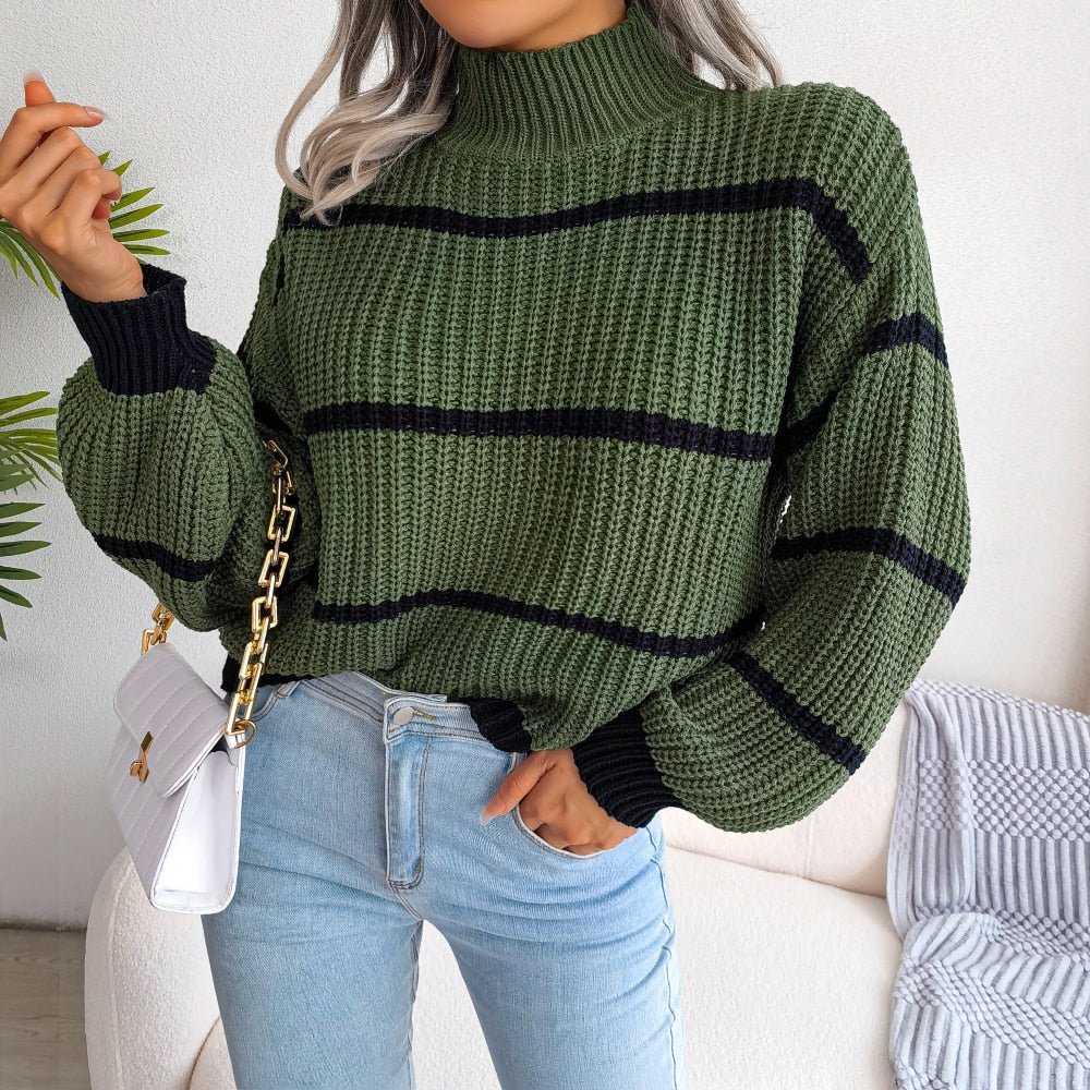 ÉVELISSE™ | Casual Ribbad Turtleneck