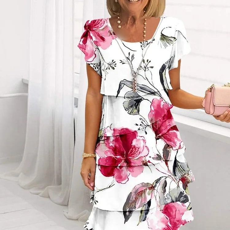 JISSELE™ | Elegant blommig klänning