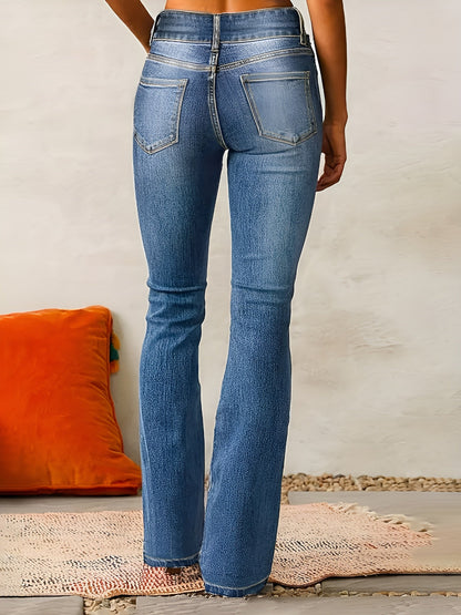 ALVA | Utsvängda Jeans Med Hög Midja