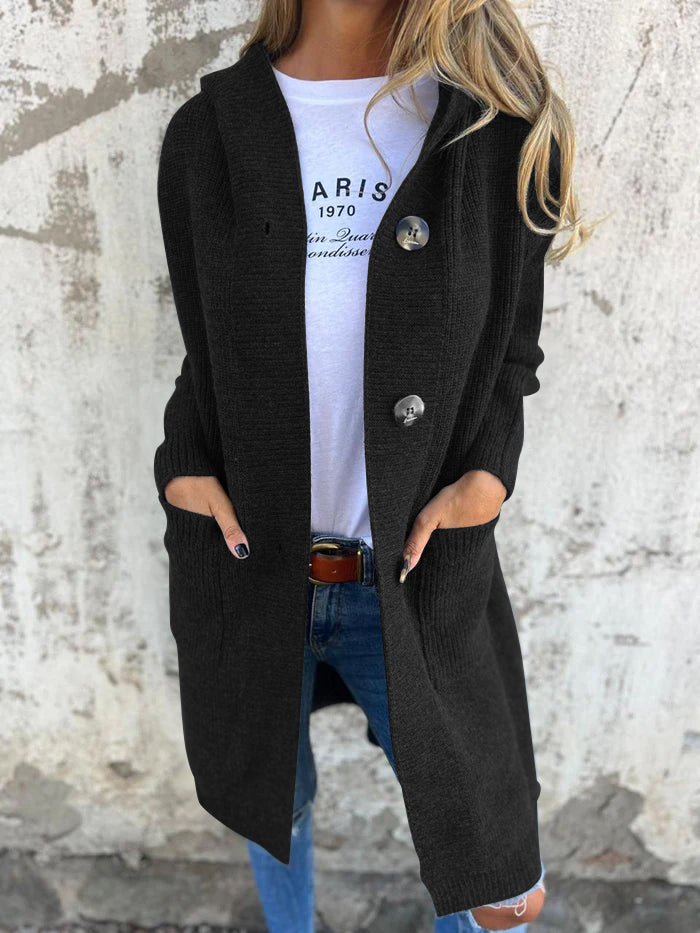 LAYLAH | Elegant Lång Stickad Kofta