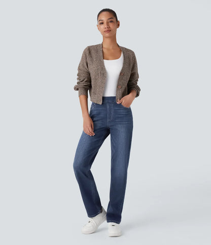 AURÉLIE™ | Elastiska & Bekväma Byxor med Hög Midja