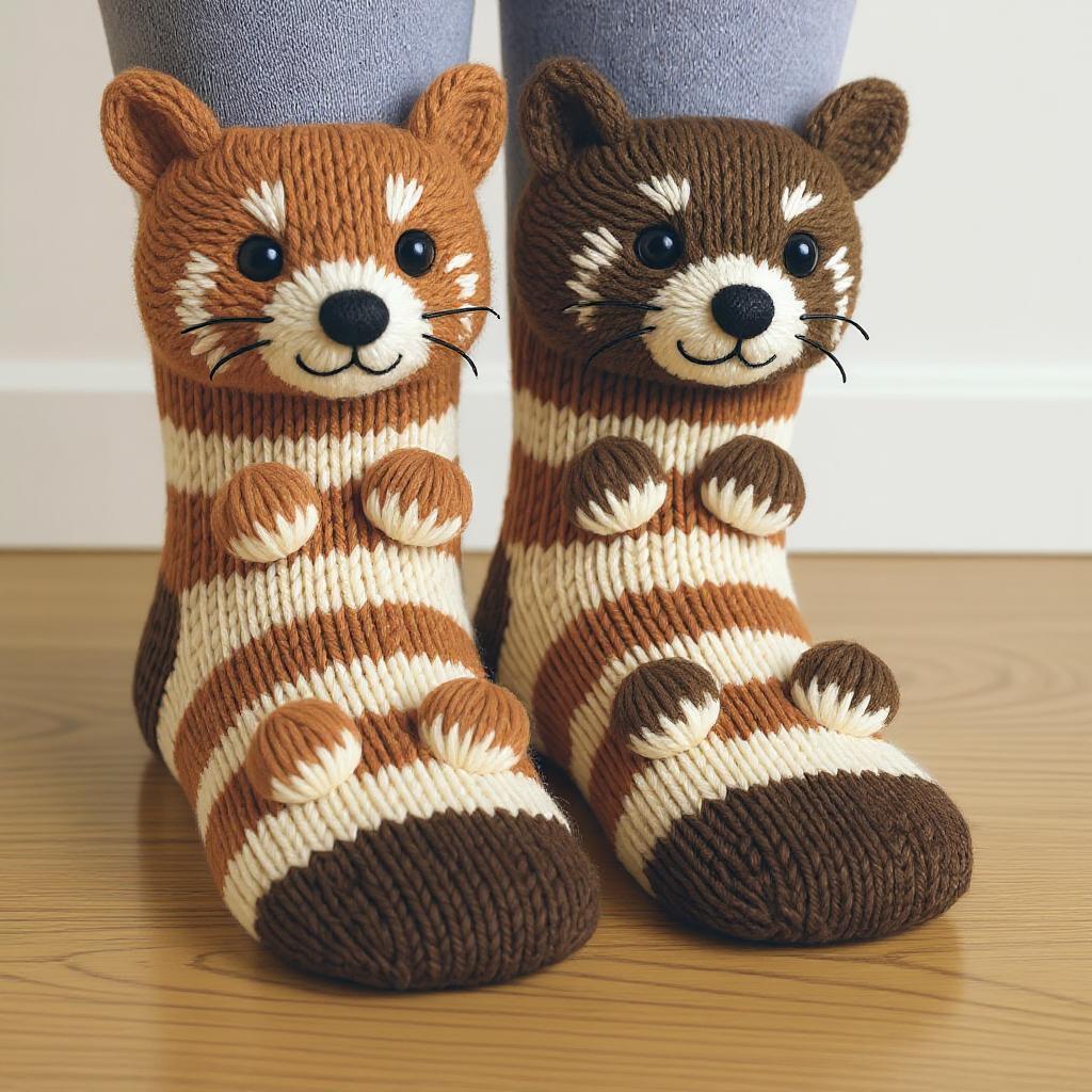 Cozy Critter Socks | Djurstrumpor med Kram