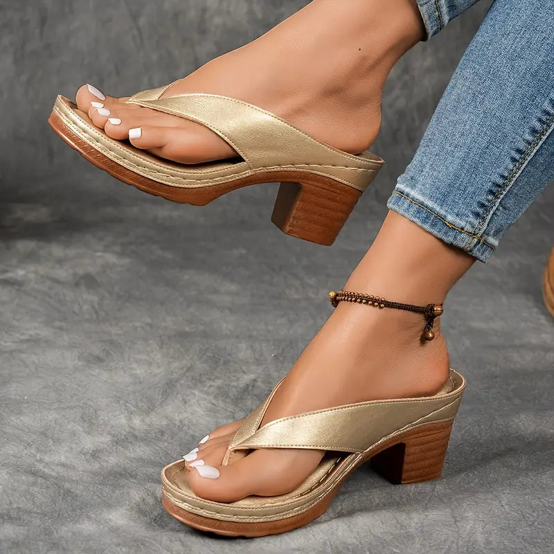 ANIA™ | Ultrabekväma sandaler med tjock klack
