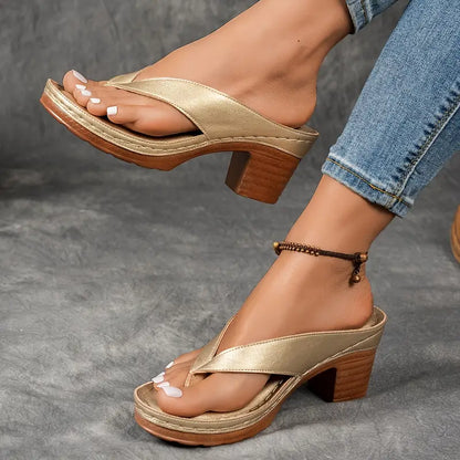 ANIA™ | Ultrabekväma sandaler med tjock klack
