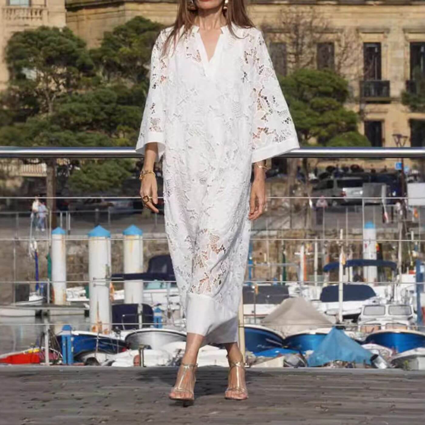 ALENA™ | Sommarklänning med Vacker Spets