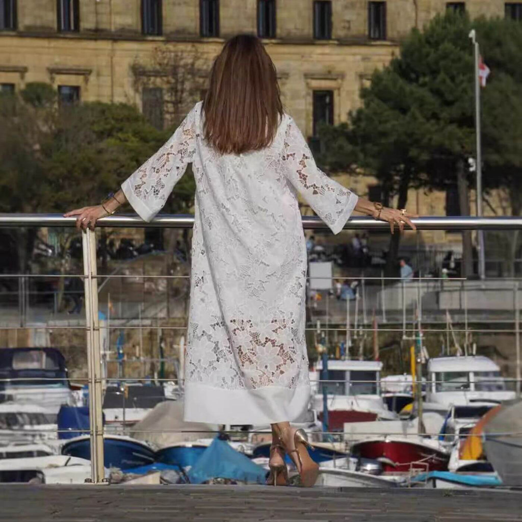 ALENA™ | Sommarklänning med Vacker Spets