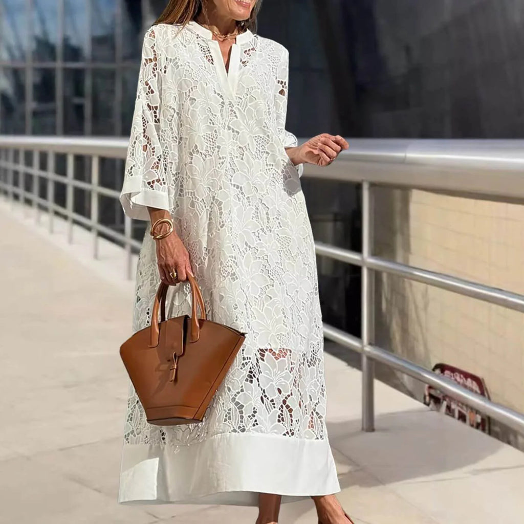 ALENA™ | Sommarklänning med Vacker Spets