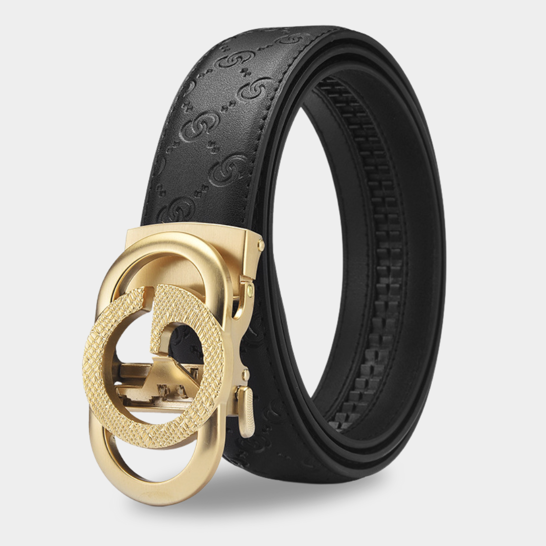 MAJESTICE BÄLTE: Enkelknäppande automatisk läderbälte för damer