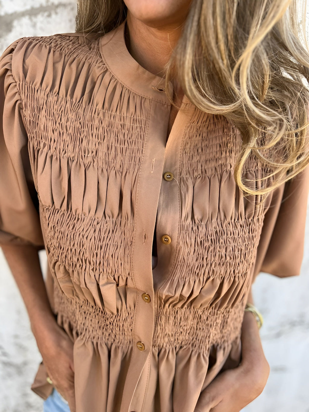 ANAVLIS™ | Plisserad Blus