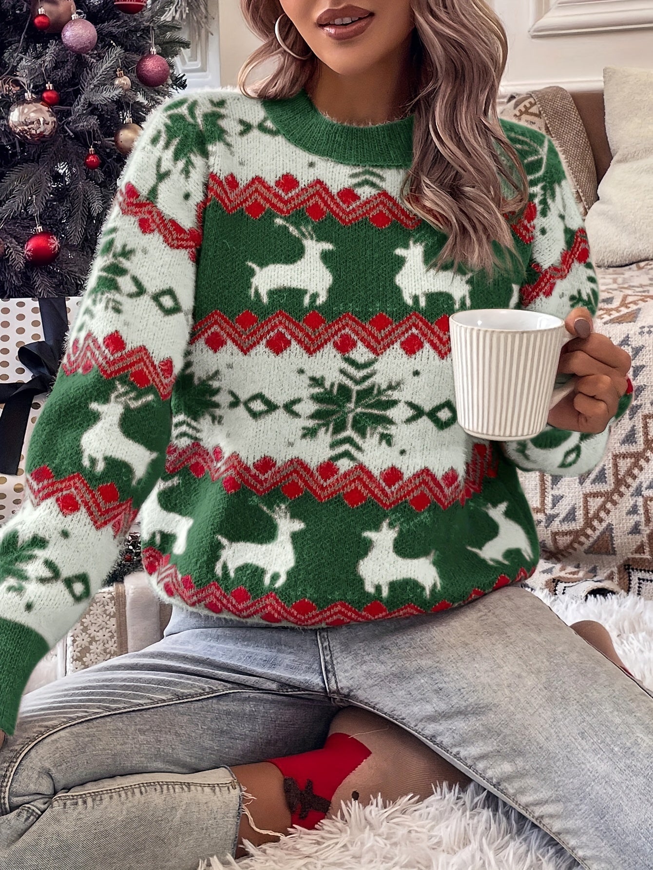 AHLINA™ | Vintertröja med Crewneck