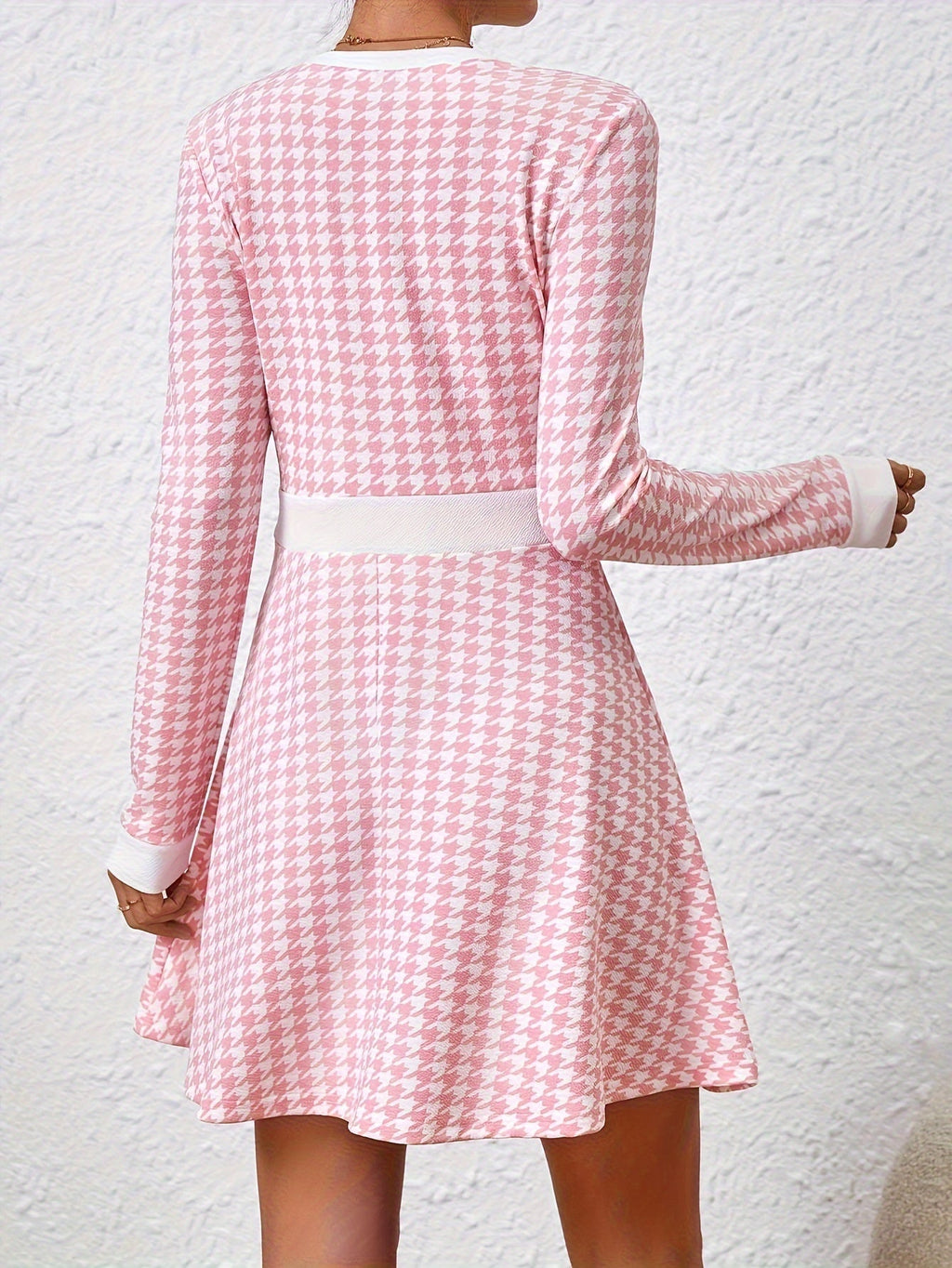 ANGELINA™ | Monogram Elegant Klänning för Alla Tillfällen