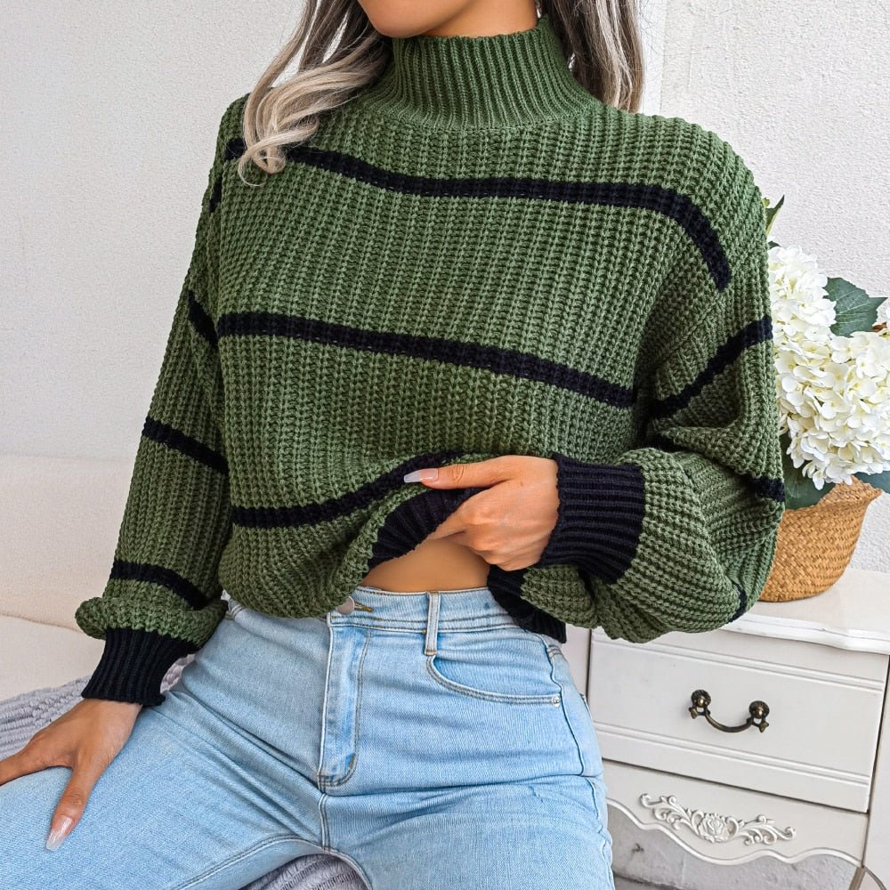 ÉVELISSE™ | Casual Ribbad Turtleneck