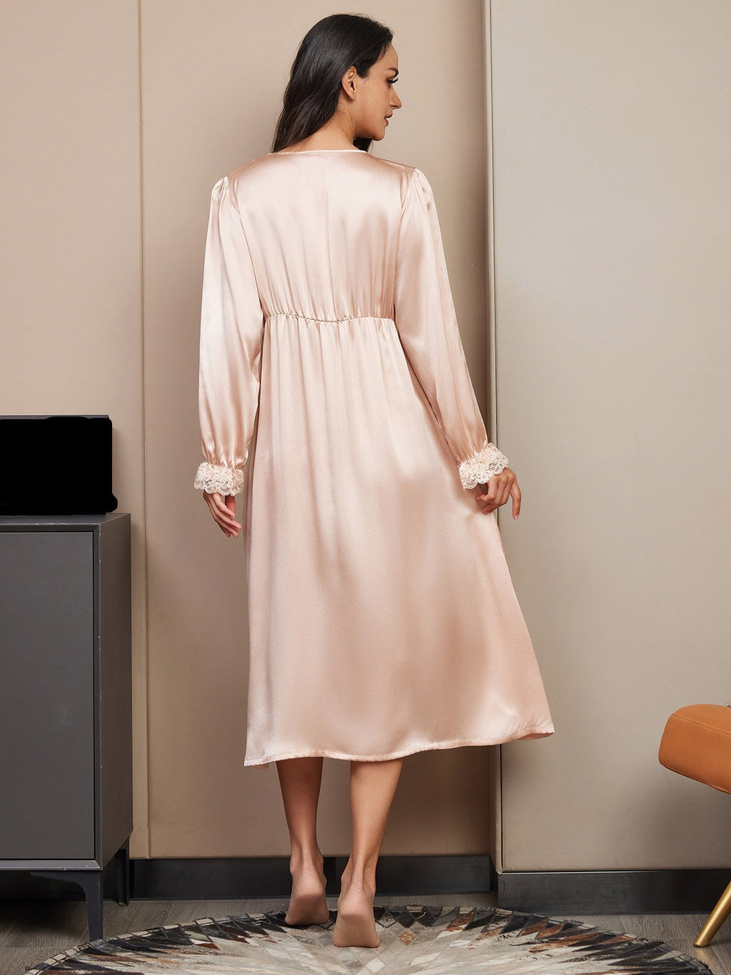 PURE LUXE™ | Silkespyjamas-nattklänning